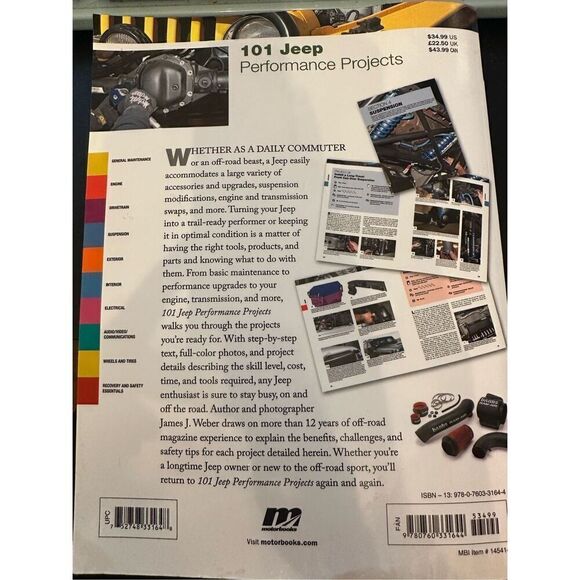Motorbooks Workshop 101 Jeep Performance Projects Book Shop Manual Catalog Step - Picture 2 of 9